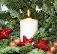 Kerzen zu Advent und Weihnachten