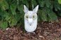 Preview: Steinfigur Eule aus Granit und Edelstahl für Heim und Garten