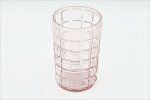 Teelichtglas aus Glas, Farbe rosa, Windlicht