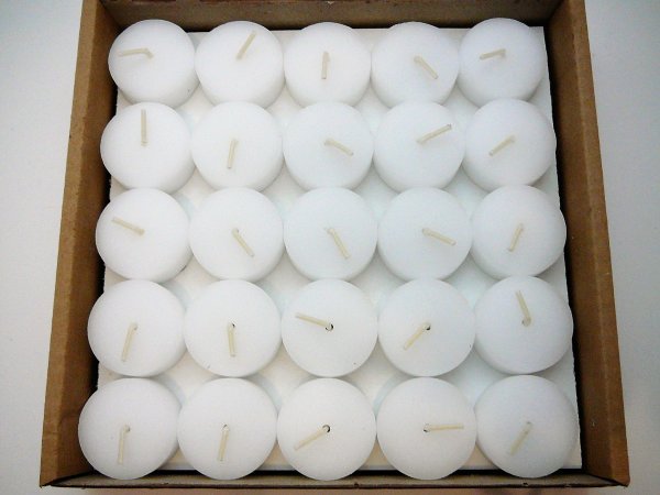 Teelichter ohne Aluhülle - Kunststoffhülle, 50er Box